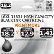 Compatible Epson 16XL T1631 Black High Capacity Ink Cartridge