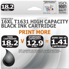 Compatible Epson 16XL T1631 Black High Capacity Ink Cartridge