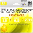 Compatible Epson 16XL T1634 Yellow High Capacity Ink Cartridge