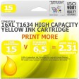 Compatible Epson 16XL T1634 Yellow High Capacity Ink Cartridge