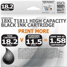 Compatible Epson 18XL T1811 Black High Capacity Ink Cartridge