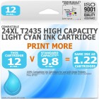 Compatible Epson 24XL T2435 Light Cyan High Capacity Ink Cartridge