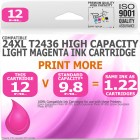 Compatible Epson 24XL T2436 Light Magenta High Capacity Ink Cartridge