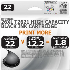 Compatible Epson 26XL T2621 Black High Capacity Ink Cartridge