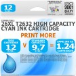 Compatible Epson 26XL T2632 Cyan High Capacity Ink Cartridge