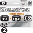 Compatible Canon 2 Pack PGi-35 Twin Pack High Capacity Ink Cartridges