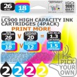 Compatible Brother 8 Pack LC900 High Capacity Ink Cartridges