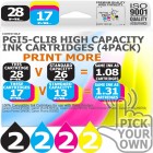 Compatible Canon 8 Pack PGi5-CLi8 High Capacity Ink Cartridges