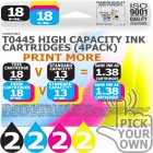 Compatible Epson 8 Pack T0445 High Capacity Ink Cartridges
