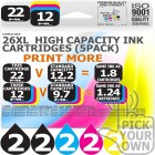Compatible Epson 10 Pack 26XL High Capacity Ink Cartridges