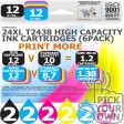 Compatible Epson 12 Pack 24XL T2438 High Capacity Ink Cartridges