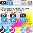 Compatible Canon 12 Pack-CLi8 High Capacity Ink Cartridges