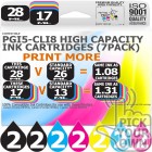Compatible Canon 14 Pack PGi5-CLi8 High Capacity Ink Cartridges