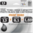 Compatible Epson (Latest Version) 33XL T3361 Photo Black High Capacity Ink