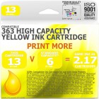 Compatible HP 363 Yellow - High Capacity Ink Cartridge