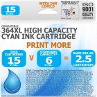Compatible HP 364XL Cyan - High Capacity Ink Cartridge