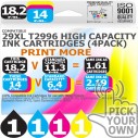 Compatible Epson (Latest Version) 4 Pack 29XL T2996 High Capacity Inks