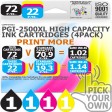 Compatible Canon 4 Pack PGi-2500XL High Capacity Ink Cartridges