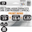 Compatible Canon 8 Pack PGi-35 Twin Pack High Capacity Ink Cartridges