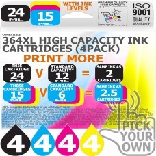 Compatible HP 16 Pack 364XL High Capacity Ink Cartridges