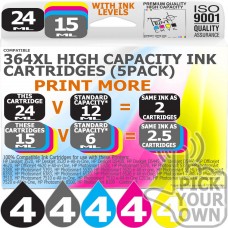 Compatible HP 20 Pack 364XL High Capacity Ink Cartridges