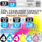 Compatible Epson 24 Pack 24XL T2438 High Capacity Ink Cartridges