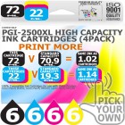 Compatible Canon 24 Pack PGi-2500XL High Capacity Ink Cartridges