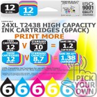 Compatible Epson 36 Pack 24XL T2438 High Capacity Ink Cartridges