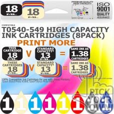Compatible Epson 8 Pack T0540-549 High Capacity Ink Cartridges