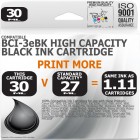 Compatible Canon BCi-3eBK Black High Capacity Ink Cartridge