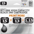 Compatible Canon BCi-6BK Black High Capacity Ink Cartridge