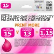Compatible Canon BCi-6M(BCi-3eM) Magenta High Capacity Ink Cartridge