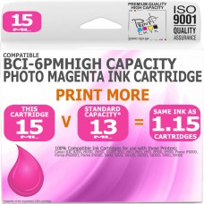 Compatible Canon BCi-6PM Photo Magenta High Capacity Ink Cartridge