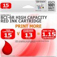 Compatible Canon BCi-6R Red High Capacity Ink Cartridge