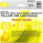 Compatible Canon BCi-6Y(BCi-3eY) Yellow High Capacity Ink Cartridge
