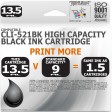 Compatible Canon CLi-521BK Black High Capacity Ink Cartridge