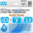 Compatible Canon CLi-526C Cyan High Capacity Ink Cartridge