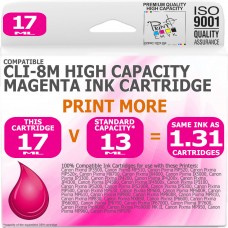 Compatible Canon CLi-8M Magenta High Capacity Ink Cartridge