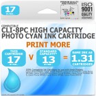 Compatible Canon CLi-8PC Photo Cyan High Capacity Ink Cartridge