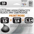 Compatible Brother LC123BK Black High Capacity Ink Cartridge