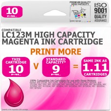 Compatible Brother LC123M Magenta High Capacity Ink Cartridge