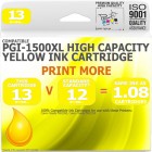 Compatible Canon PGi-1500XLY Yellow High Capacity Ink Cartridge