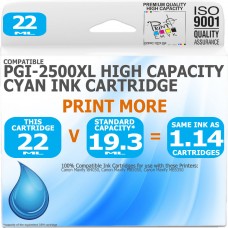 Compatible Canon PGi-2500XLC Cyan High Capacity Ink Cartridge