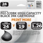 Compatible Canon PGi-520BK Black High Capacity Ink Cartridge