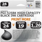 Compatible Canon PGi-525PGBK Black High Capacity Ink Cartridge