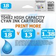 Compatible Epson T0482 Cyan High Capacity Ink Cartridge