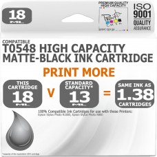 Compatible Epson T0548 Matte Black High Capacity Ink Cartridge