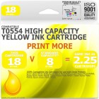 Compatible Epson T0554 Yellow High Capacity Ink Cartridge