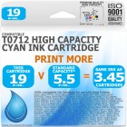 Compatible Epson T0712 Cyan High Capacity Ink Cartridge