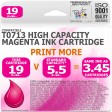 Compatible Epson T0713 Magenta High Capacity Ink Cartridge